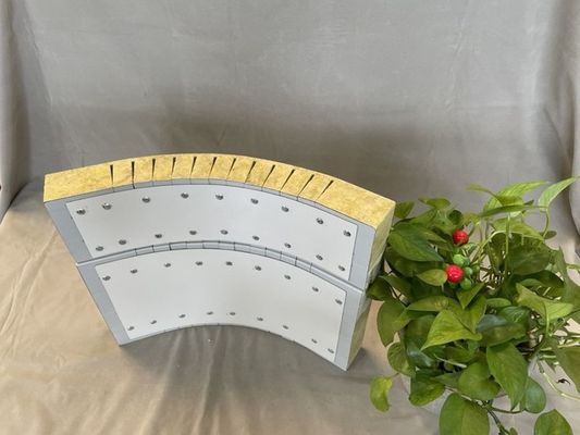Waterproof Rockwool Round Sandwich Panel Corner Warehouse building
