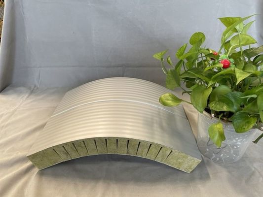 Waterproof Rockwool Round Sandwich Panel Corner Warehouse building